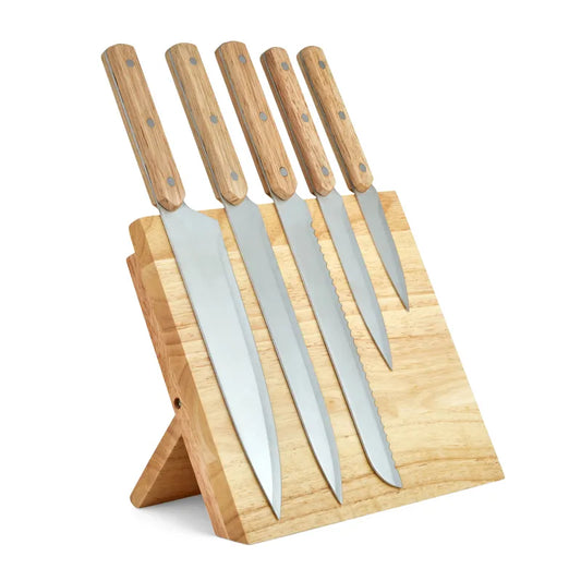 Set de 5 couteaux et support magnétique MEC136