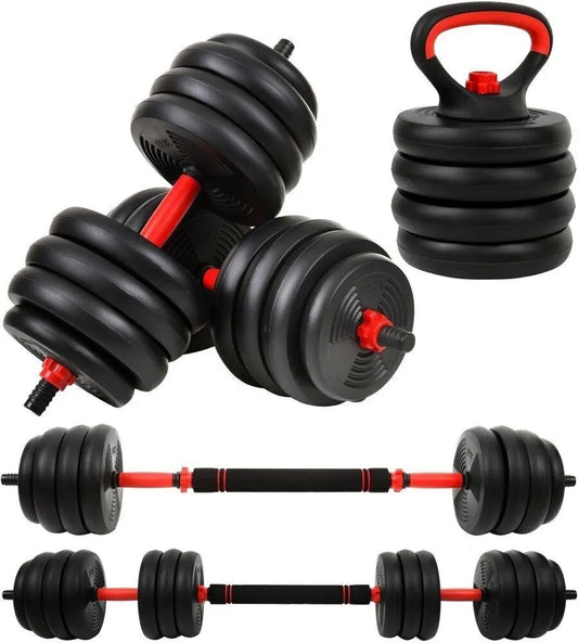 Ensemble d'haltères - Ensemble d'haltères - 40 kg réglable avec kettlebell