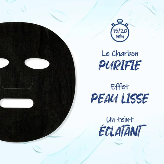 Masque Visage en tissus - Charbon