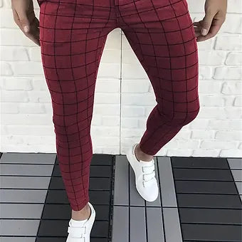 Pantalons à motif