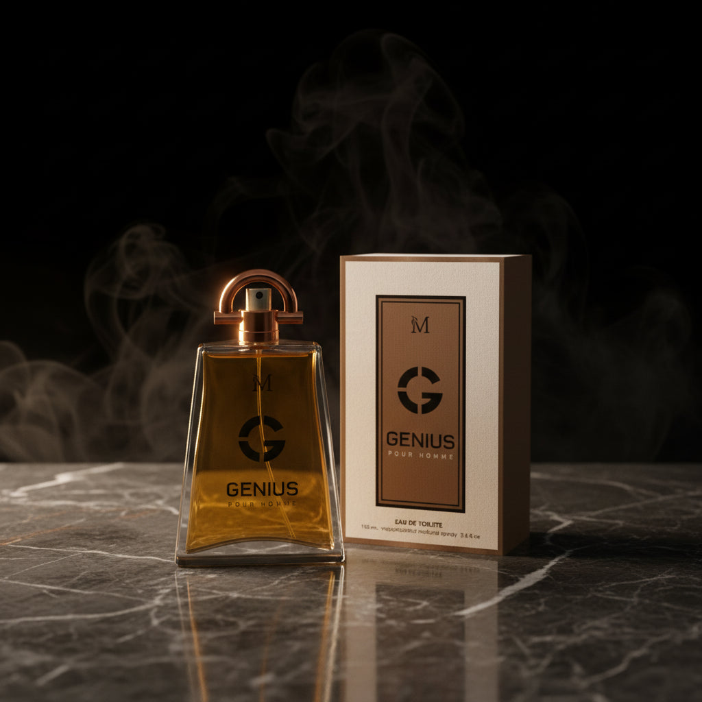 Eau de Parfum "Genius" pour Homme (100ml) – L'Équilibre Parfait entre Terre et Matière