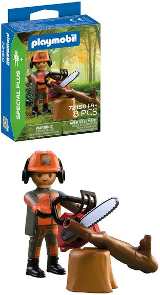 Playmobil 72150 - Bûcheron et tronçonneuse SPE+
