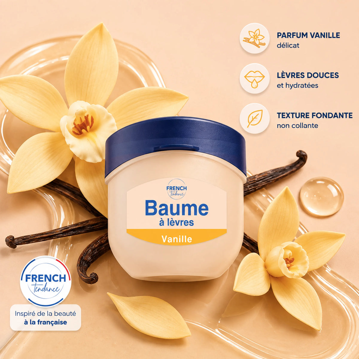 Baume à lèvres hydratant parfumé 9 g – Vanille