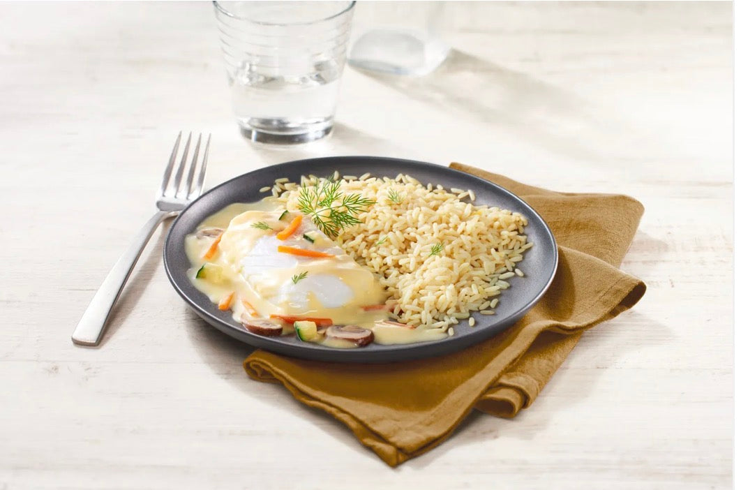 Poulet korma & riz et Colin citron & riz - Paul & Louise