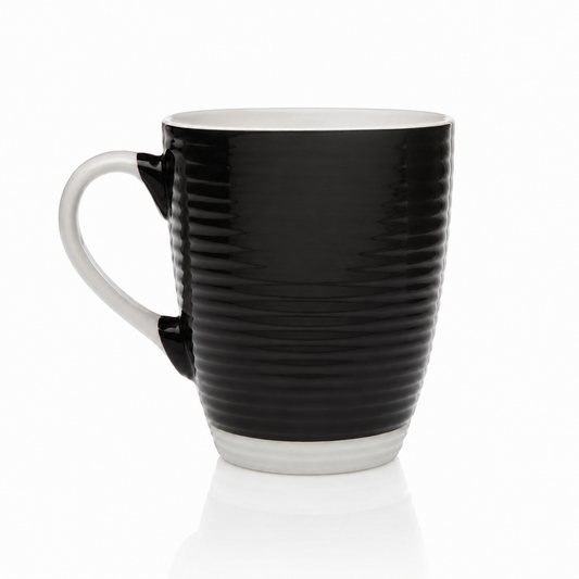 MUG rainuré Noir 22090014