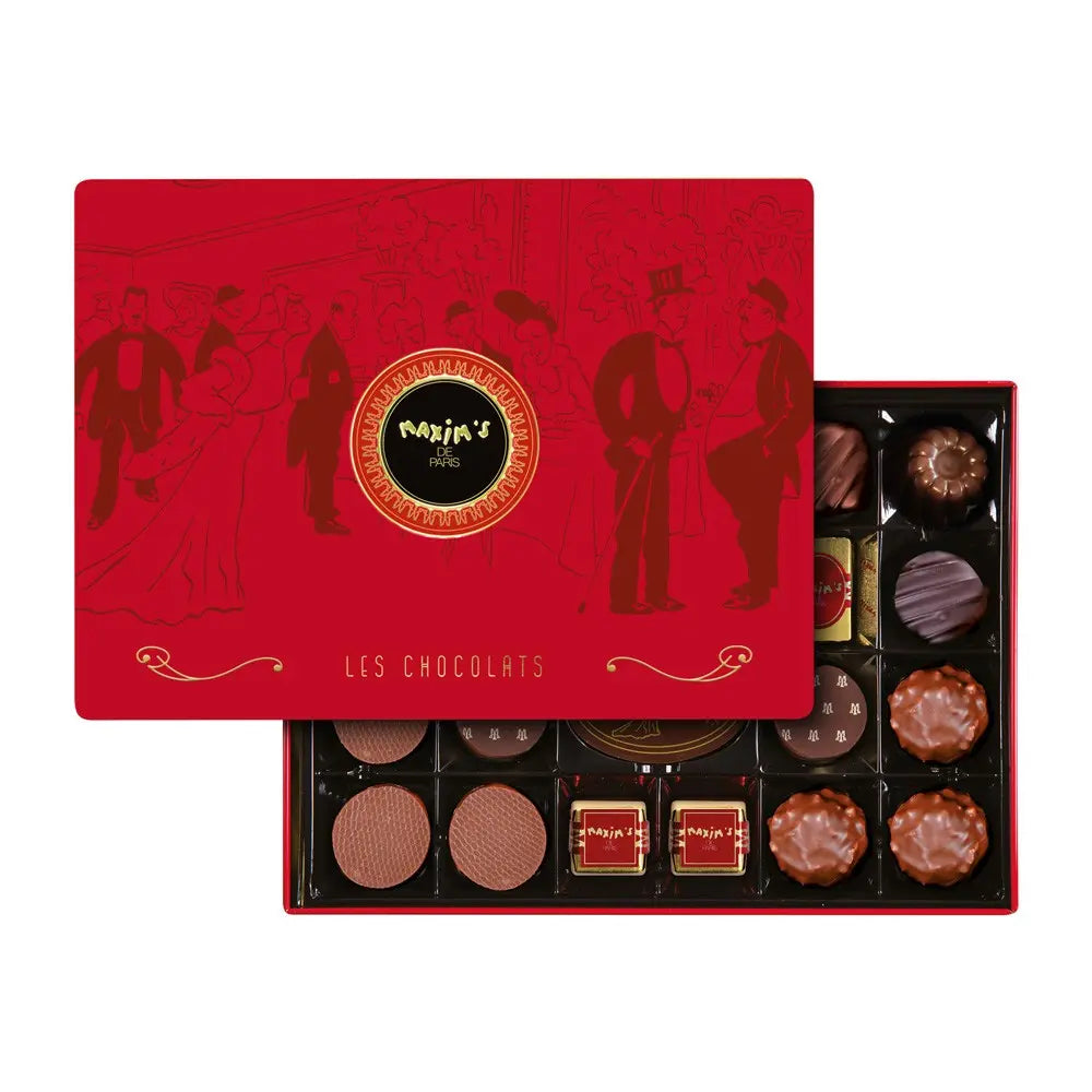 Boîte métal assortiment 22 chocolats | Maxim's de Paris