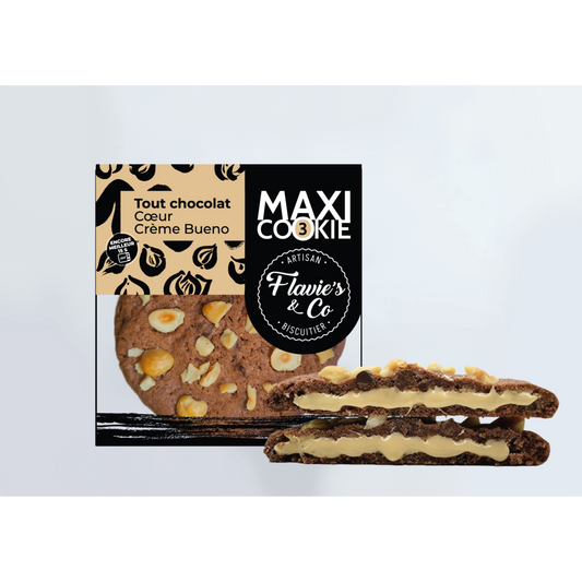 Maxi Cookie Tout chocolat – Cœur crème bueno