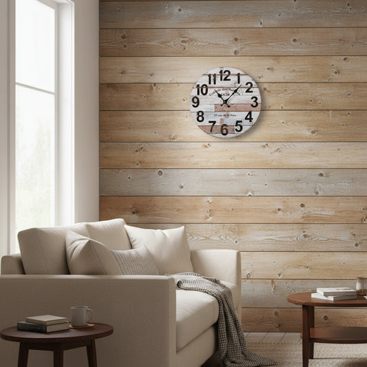 HORLOGE MURALE EN BOIS 29CM 18191441