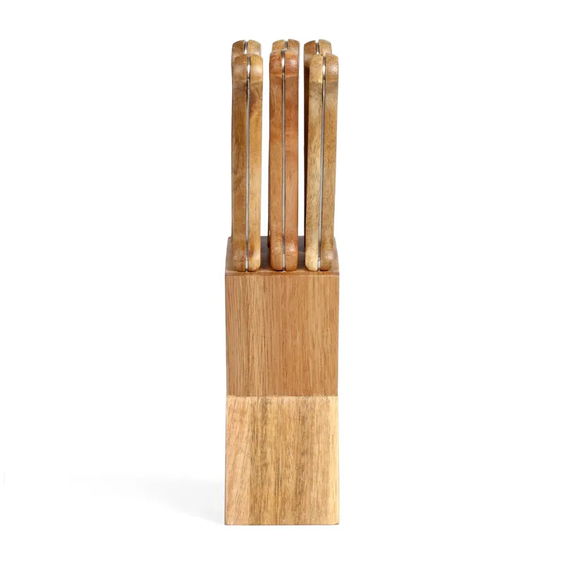 Set de 6 couteaux à steak avec support MEC133