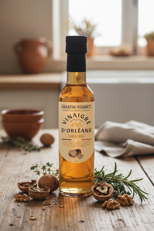 Vinaigre d'Orléans de vin blanc saveur Noix