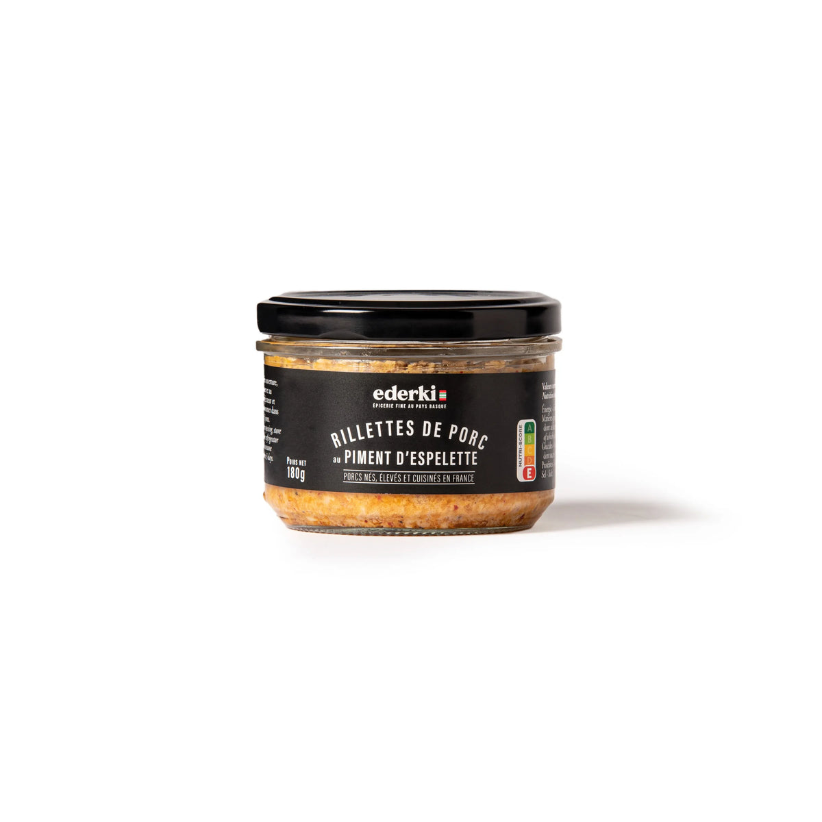 Rillettes de porc au piment d'Espelette
