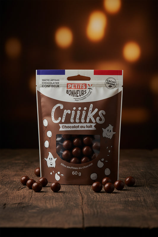 CRIIIKS Billes de céréales Chocolat au lait