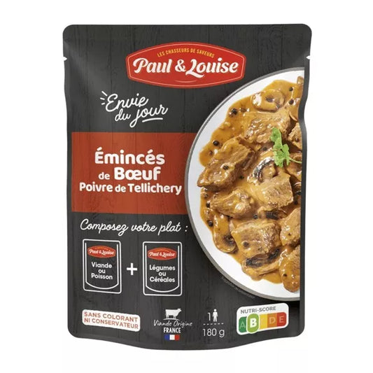 Emincés de Bœuf au Poivre de Tellichery (180g)