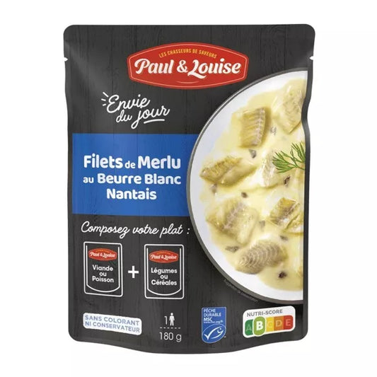 Filet de Merlu au beurre blanc Nantais (180g)