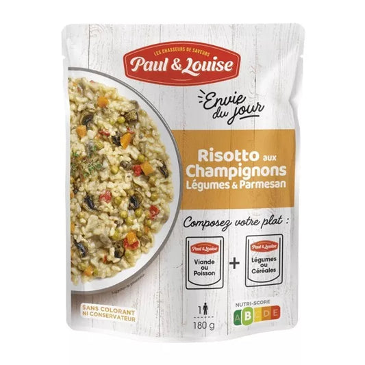 Risotto aux champignons, légumes et parmesan (180g)