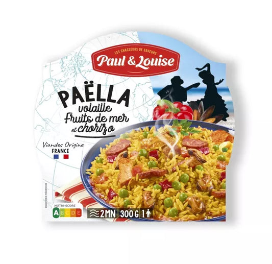 Paëlla poulet et fruit de mer & chorizo (300g)