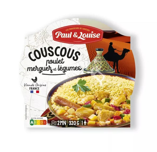 Couscous poulet merguez Légumes (300g)