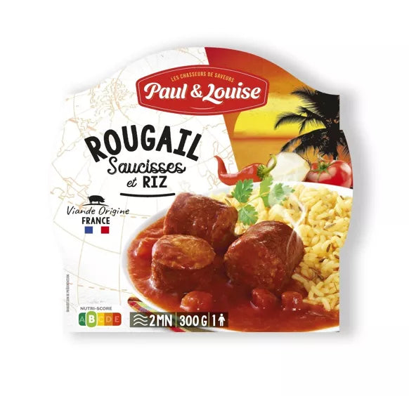 Rougail Saucisses & son riz (300g)