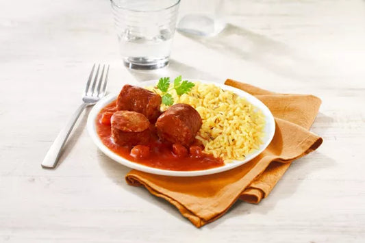Rougail Saucisses & son riz (300g)