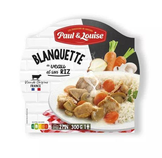 Blanquette de veau et son riz (300g)