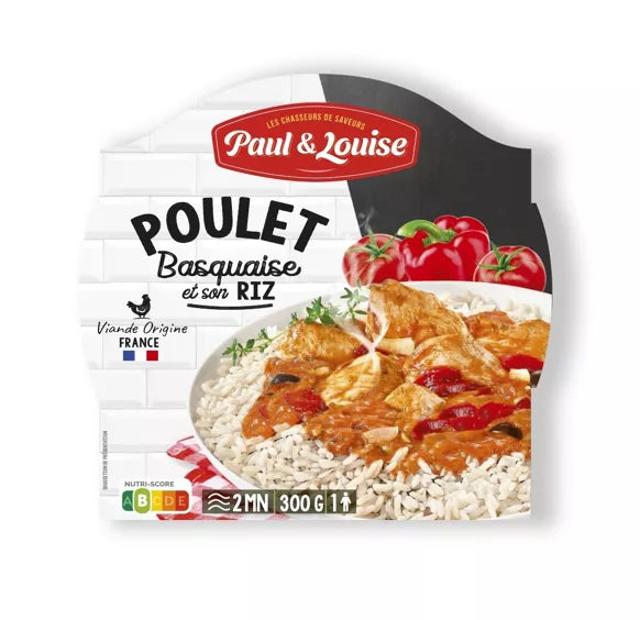 Poulet basquaise et son riz (285g)