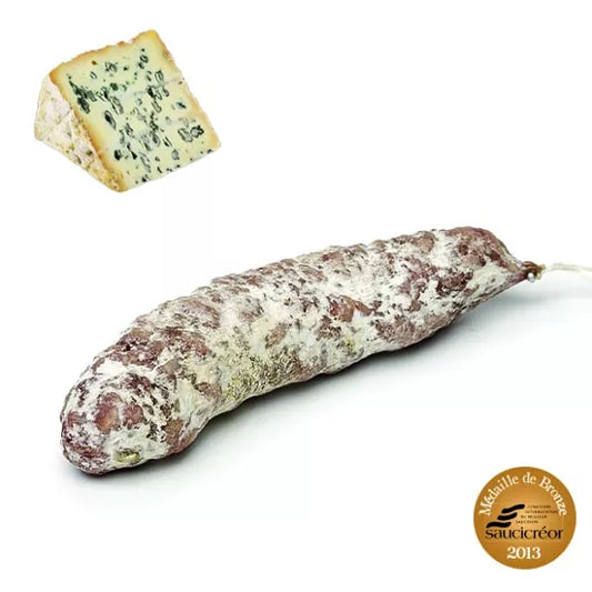 Saucisson sec au bleu d'Auvergne