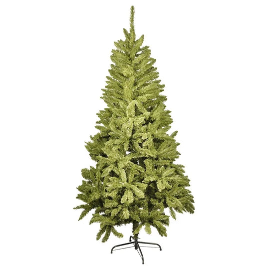 Sapin de Noël artificiel - 150 cm - vert épicéa - socle en acier