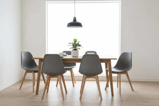 Chaises de salle à manger KITO - lot de 4 chaises de table à manger - gris