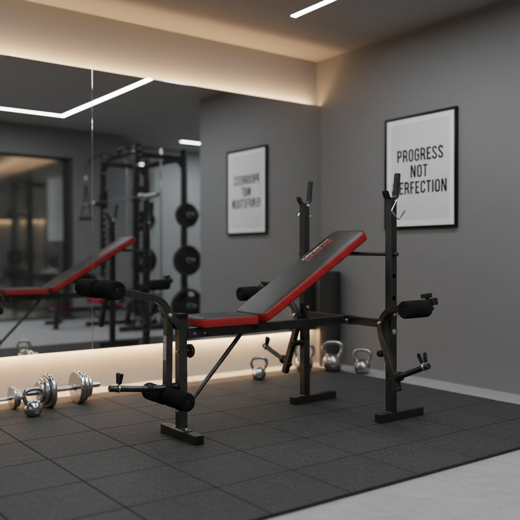 Banc de sport - banc de musculation multifonctionnel - entièrement réglable