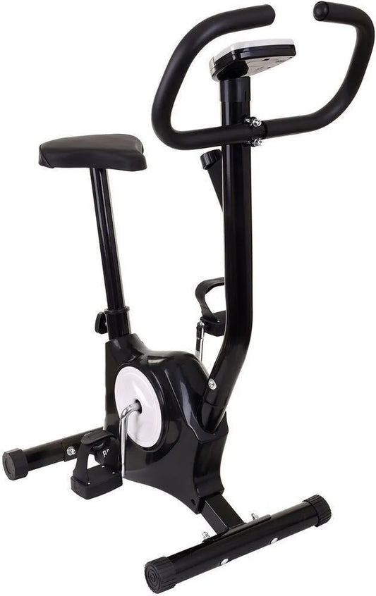 Vélo d'appartement vélo - noir - résistance mécanique