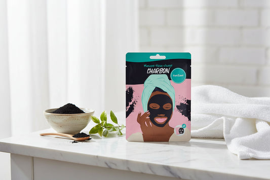 Masque Visage en tissus - Charbon