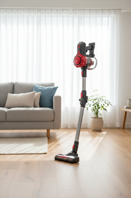 Aspirateur balai sans fil flex - rouge