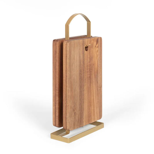 Set de 4 planches à découper avec support MES152