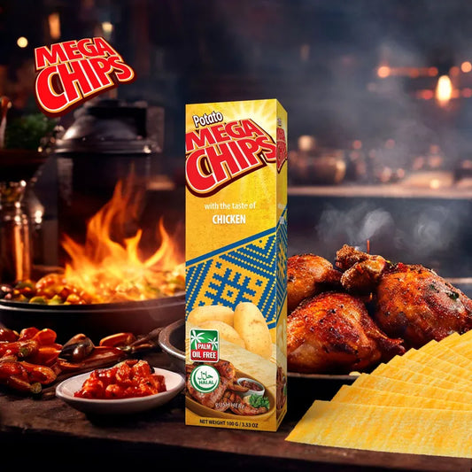 MEGA CHIPS DE POMMES DE TERRE AU SAVEUR POULET