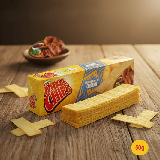 MEGA CHIPS DE POMMES DE TERRE AU SAVEUR POULET