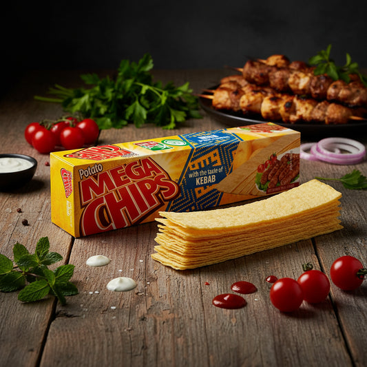 MÉGA CHIPS DE POMME DE TERRE AU SAVEUR DE KEBAB