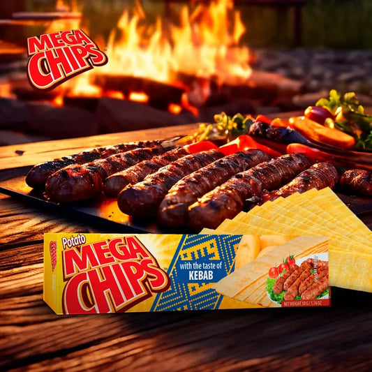 MÉGA CHIPS DE POMME DE TERRE AU SAVEUR DE KEBAB