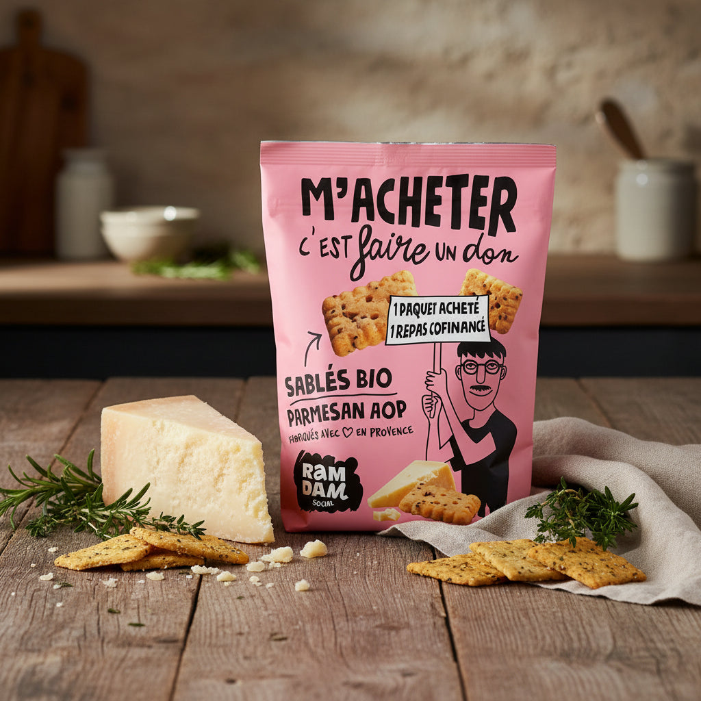 Sablés bio Parmesan Graines de Chia 100G