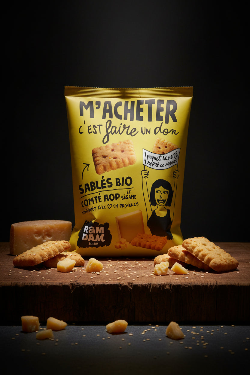 Sablés bio Comté Graines de Sésame 100G