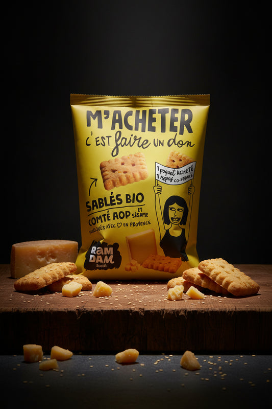Sablés bio Comté Graines de Sésame 100G