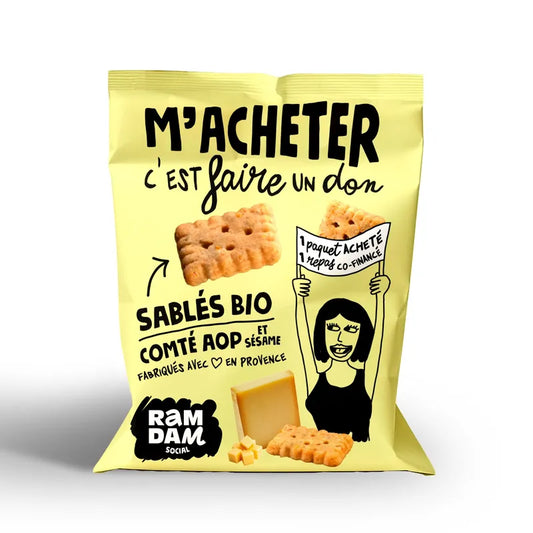 Sablés bio Comté Graines de Sésame 100G