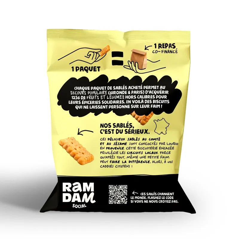 Sablés bio Comté Graines de Sésame 100G