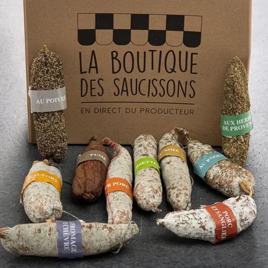 Box 10 saucissons Aromatisés