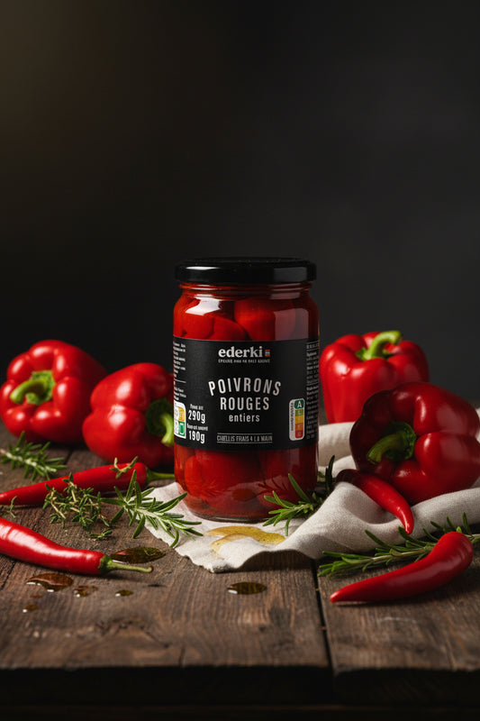 Poivrons rouges entiers 290g