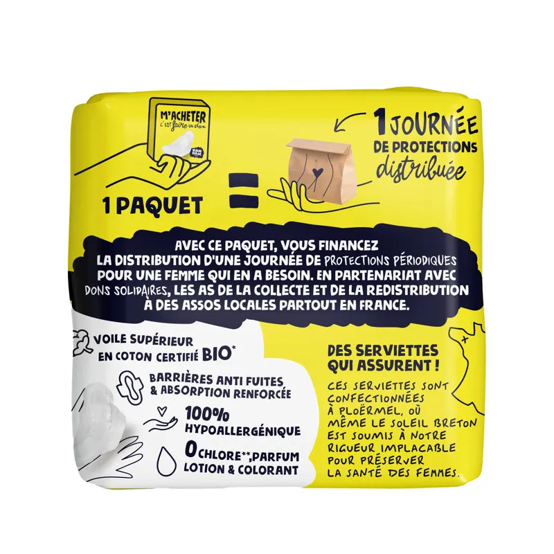 Serviette Jour x14 Coton 100% Bio