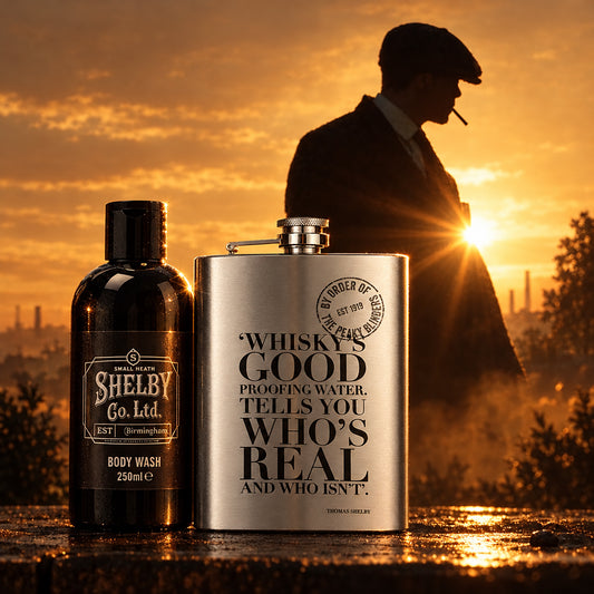Coffret homme gel douche + flasque avec entonnoir PEAKY BLINDERS-340600