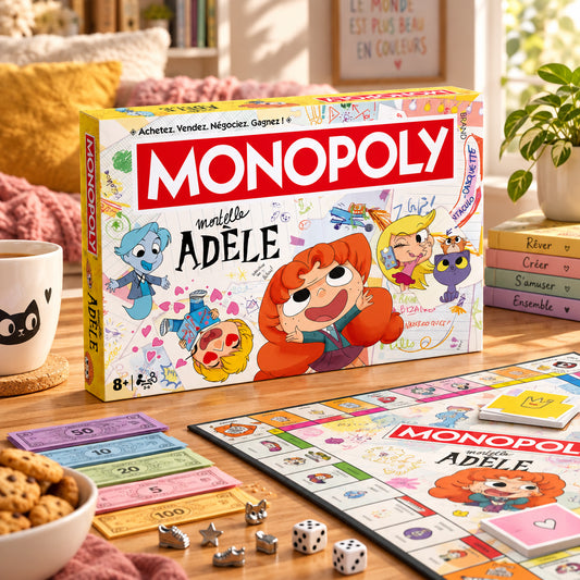 MONOPOLY MORTELLE ADELE - Jeu de Société Officiel - 8 ans +