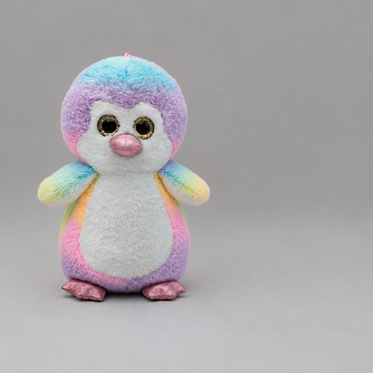Pinguoin Pattes Brillantes Arc en Ciel 30 Cm