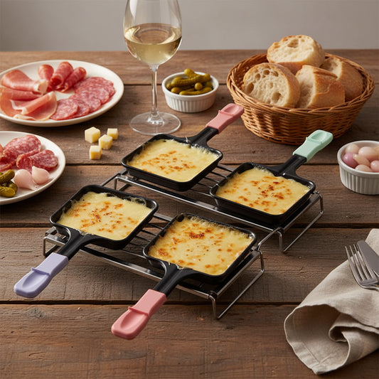 Lot de 4 caquelons à raclette MEN438