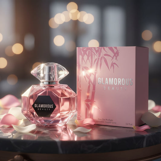 Eau de Parfum "Glamorous Beauty" pour Femme (100ml) – Une Explosion de Sensualité Florale.